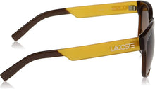 Lacoste Grey Square Mens Sunglasses In Brown