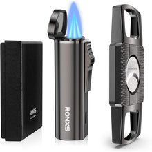 Cigar Torch Lighter and Cutter Set