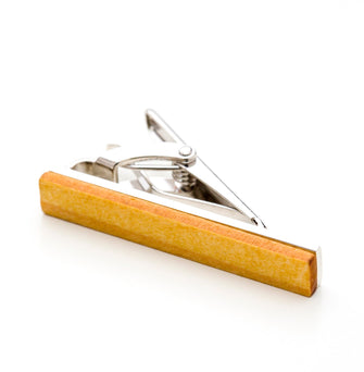 Wood Textured Tie Clip