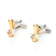 Champagne Flute Multi-Tone Cufflinks