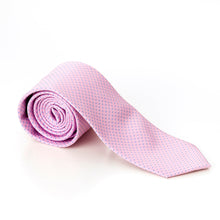 Pink With Blue Pin Dots Tie