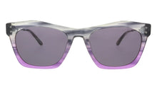 Calvin Klein Women's Smoke/Purple Horn Gradient Square Sunglasses - CK20700S