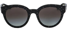 Coach Black Glitter Women's Sunglasses Signature C Grey Gradient Lens - 8265 L1084