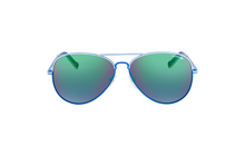 Lacoste Green/Blue Pilot Unisex Sunglasses