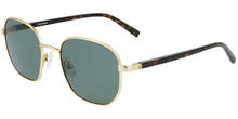 Nautica Polarized Men's Gold-Tone/Green Rounded Geometric Sunglasses - N5139S-720