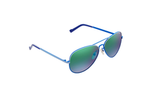 Lacoste Green/Blue Pilot Unisex Sunglasses