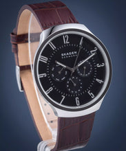 Skagen Grenen Brown Leather Strap Men's Watch